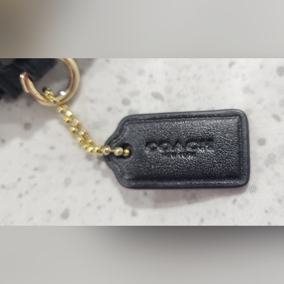 Coach Double Zip Black Wristlet - Picture 2 of 8